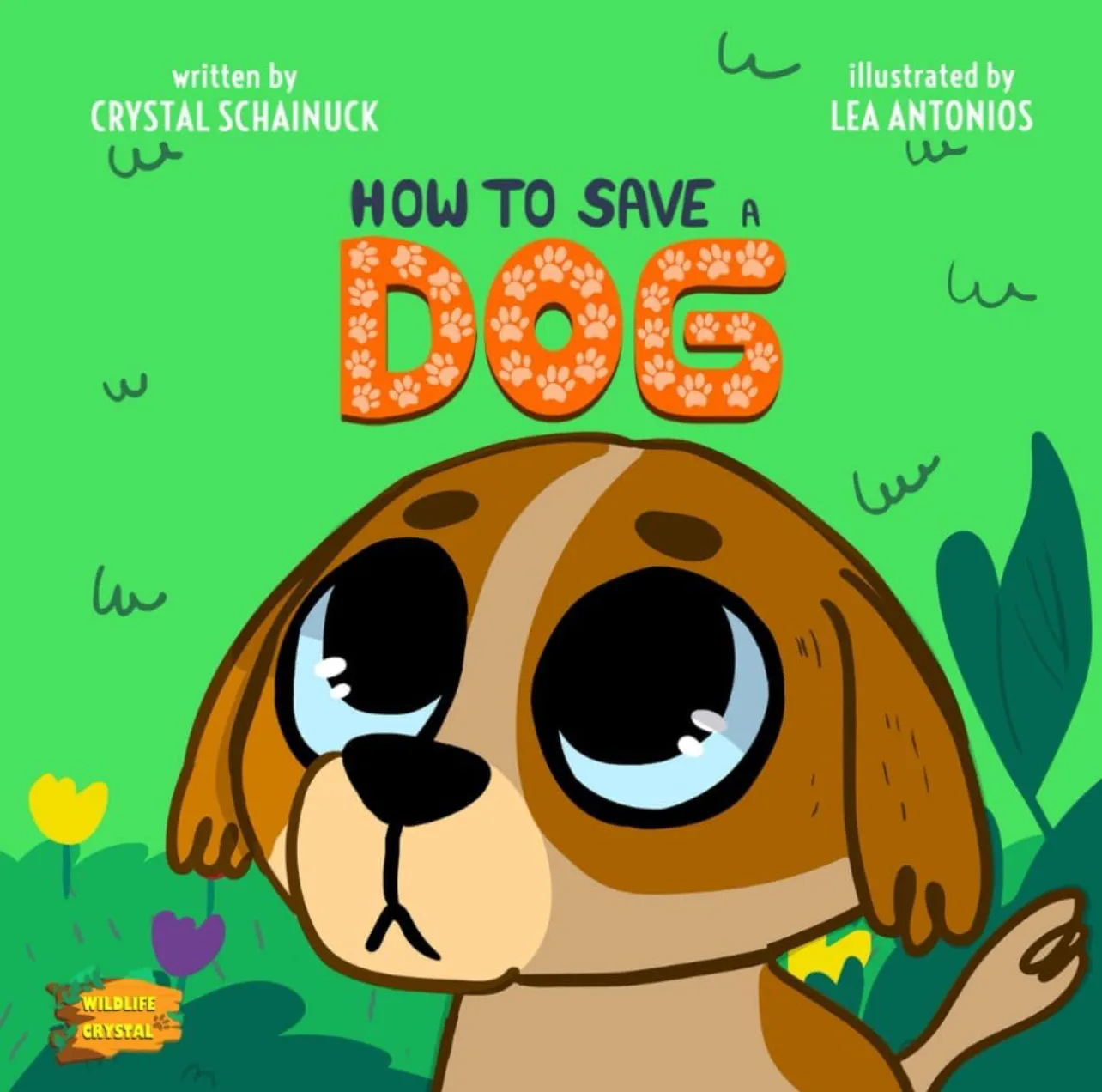 Cover of How to Save a Dog by Crystal Schainuck, illustrated by Lea Antonios